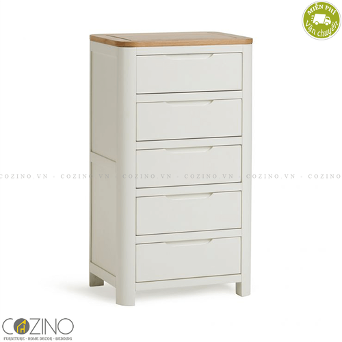 Tủ ngăn kéo đứng Hove 5 hộc gỗ sồi Mỹ- đẹp, giá rẻ tại hcm và hà nội