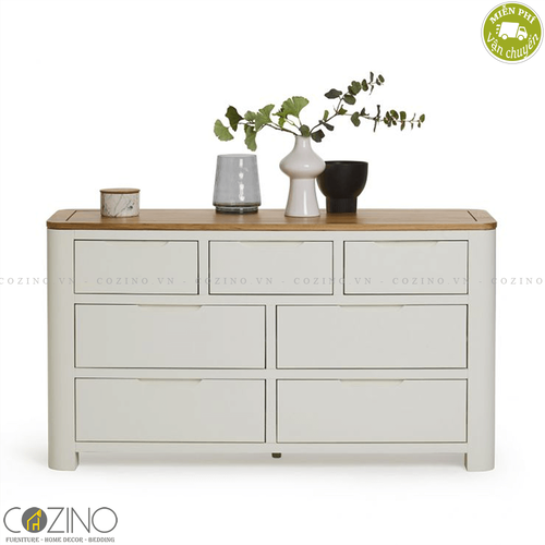 Tủ 7 ngăn kéo 3 tầng Hove gỗ sồi Mỹ- đẹp, giá rẻ tại hcm và hà nội
