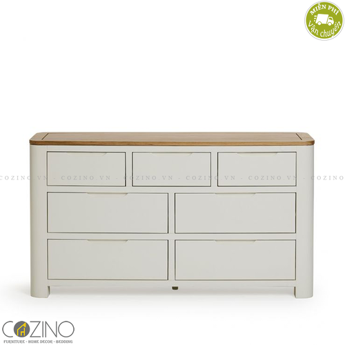 Tủ 7 ngăn kéo 3 tầng Hove gỗ sồi Mỹ- đẹp, giá rẻ tại hcm và hà nội