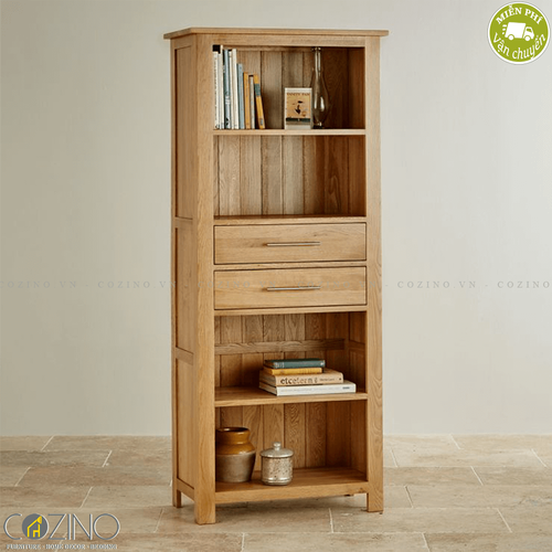 Tủ kệ sách cao Kintai gỗ sồi Mỹ- đẹp, giá rẻ tại hcm và hà nội
