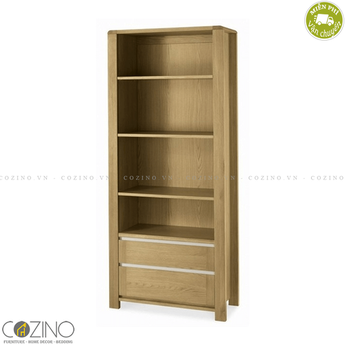 Tủ kệ sách, tủ trưng bày Chain cao gỗ sồi Mỹ- đẹp, giá rẻ tại hcm và hà nội