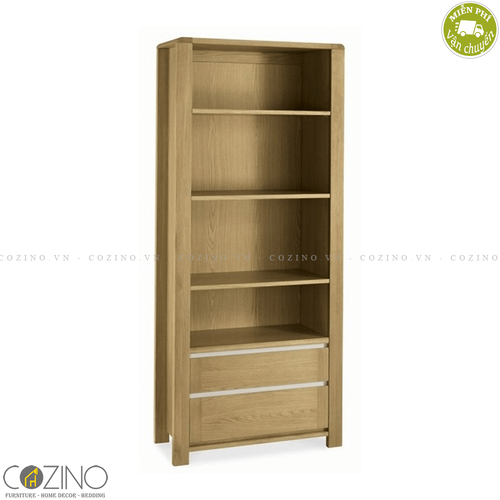 Tủ kệ sách, tủ trưng bày Chain cao gỗ sồi Mỹ- đẹp, giá rẻ tại hcm và hà nội