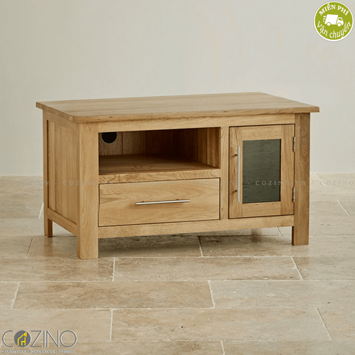 Tủ tivi nhỏ Kintai gỗ sồi- đẹp, giá rẻ tại hcm và hà nội